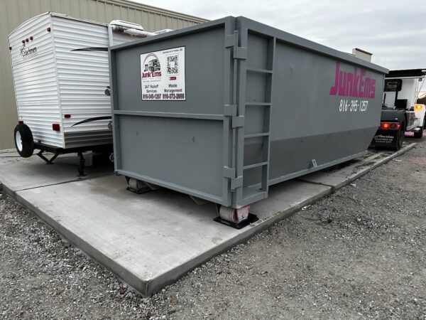 Rolliskates for extra concrete protection for your dumpsters.